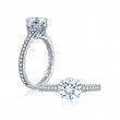 18K White Gold  Engagement Ring