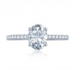 18K Yellow Gold Diamond Semi-Mounting Engagement Ring