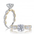 18K White Gold  Engagement Ring