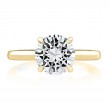 18K Yellow Gold Diamond Semi-Mounting Engagement Ring