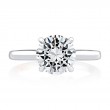 Platinum And Diamond Semi-Mounting Engagement Ring