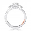 Platinum And Diamond Semi-Mounting Engagement Ring