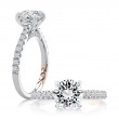 18K Yellow Gold Diamond Semi-Mounting Engagement Ring