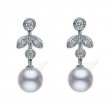Mikimoto Pearl 18K White Gold Japan collections Earrings