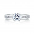 18K White Gold  Engagement Ring