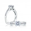18K White Gold  Engagement Ring