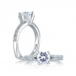 18K White Gold  Engagement Ring