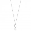 Mikimoto Akoya Cultured Pearl and Diamond Drop Pendant