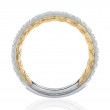 18K White Gold And Diamond Band