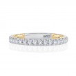 18K Two Tone  Wedding Band