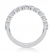 Platinum Shared Prong Diamond Band