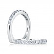 18K White Gold  Wedding Band