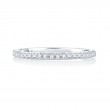 18K White Gold  Wedding Band