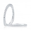 18K White Gold  Wedding Band