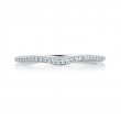 18K White Gold  Wedding Band