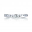 18K White Gold  Wedding Band