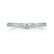 18K White Gold  Wedding Band