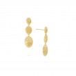 Siviglia Grande Yellow Gold Triple Drop Earring