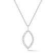 Rummeles Signature Diamond Marquise Shaped Pendant