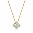 Small Fleur DAmour All Diamond Pendant