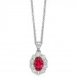 Pendant Set with Ruby