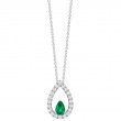 Open Pear Shaped Pendant