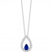 Open Pear Shaped Pendant