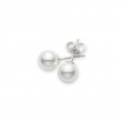 Mikimoto 7.5mm A Grade Akoya Pearl Earrings In 18ct White Gold