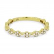 14K Yellow Gold Diamond Band