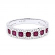 14K White Gold Ruby Ring
