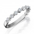 Henri Daussi White Gold Pave Band With Diamonds