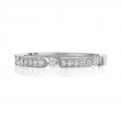 Henri Daussi White Gold Pave Set Diamond Band
