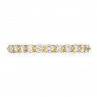 Henri Daussi Yellow Gold Diamond Pave Band