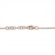 0.04Ct 14K Rose Gold Diamond Pave Heart Bracelet