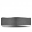 14K White Gold Bevelled Edge Band