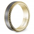 14K Yellow Gold Bevel Edged Band