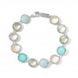 IPPOLITA Sterling Silver All Stone Flexible Bracelet