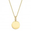 0.02Ct 14K Yellow Gold Diamond Necklace