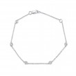 0.13Ct 7 Diamonds By The Yard Bracelet