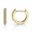 0.04Ct 14K Yellow Gold Diamond Mini Huggie Earring