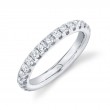 1.21Ct 14K White Gold Diamond Eternity Band Size 7