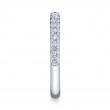 0.25Ct 14K White Gold Diamond Ladys Band