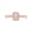 0.38Ct Diamond Baguette Engagement Ring