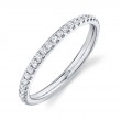 0.39Ct 14K White Gold Diamond Eternity Ladys Band Size 6