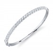 2.00Ct 14K White Gold Diamond Bangle