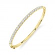 2.00Ct 14K Yellow Gold Diamond Bangle