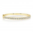 3.04Ct 14K Yellow Gold Diamond Bangle