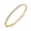 3.04Ct 14K Yellow Gold Diamond Bangle
