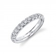 14K White Gold 3/4 Round Diamond Band