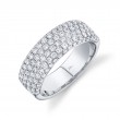 1.32Ct 14K White Gold Diamond Ladys Pave Band